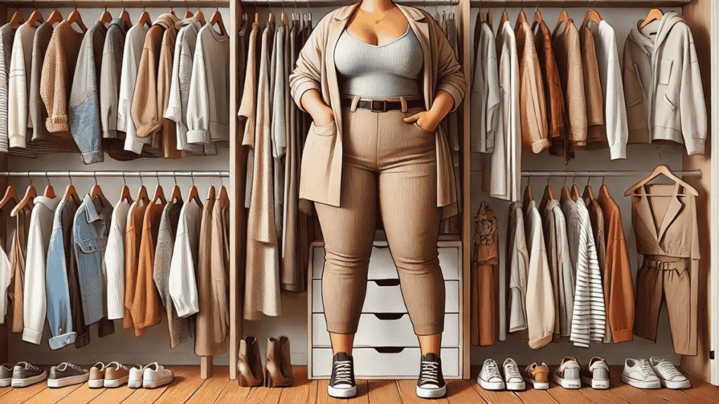 guarda roupa capsula plus size