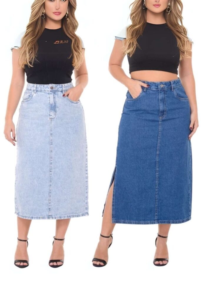 saia plus size jeans