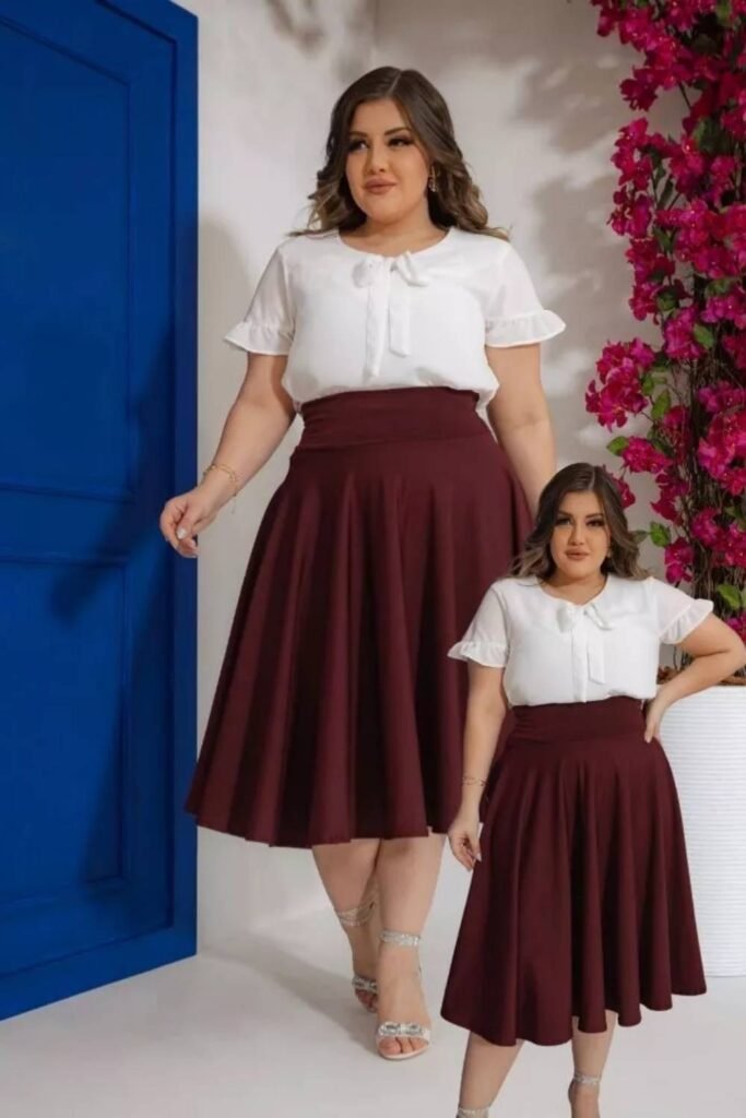 saia midi plus size