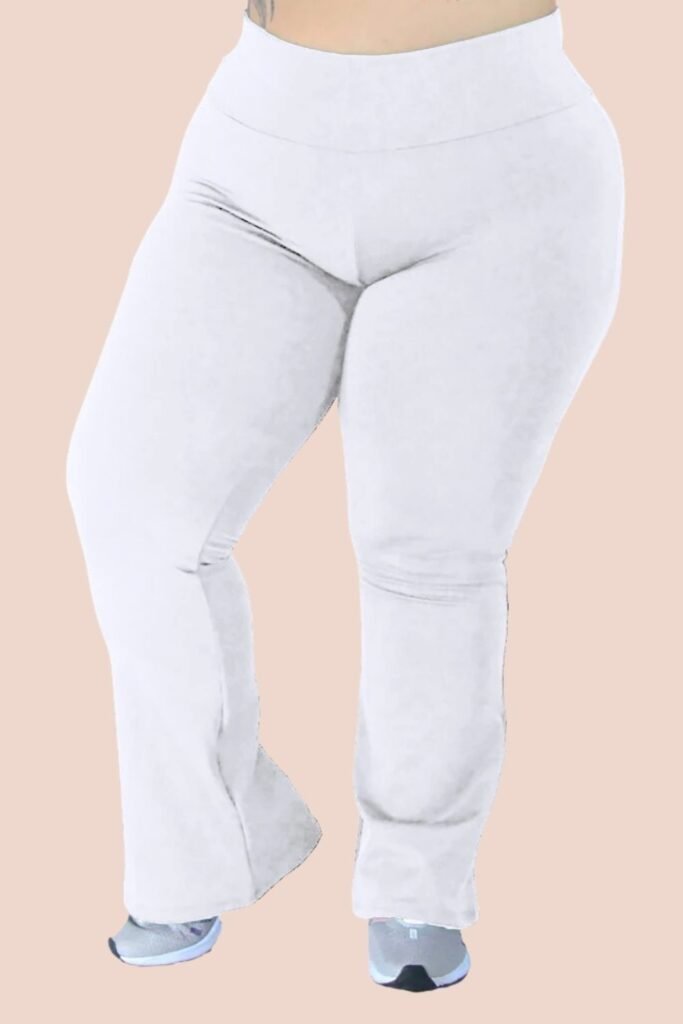 calças plus size branca