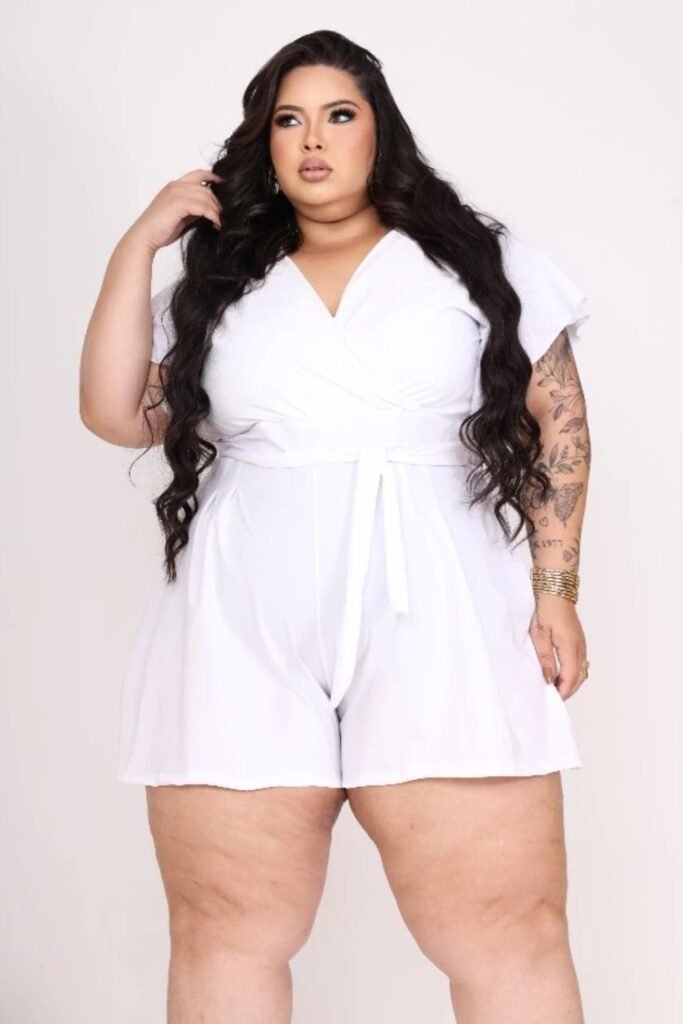 macaquinho plus size
