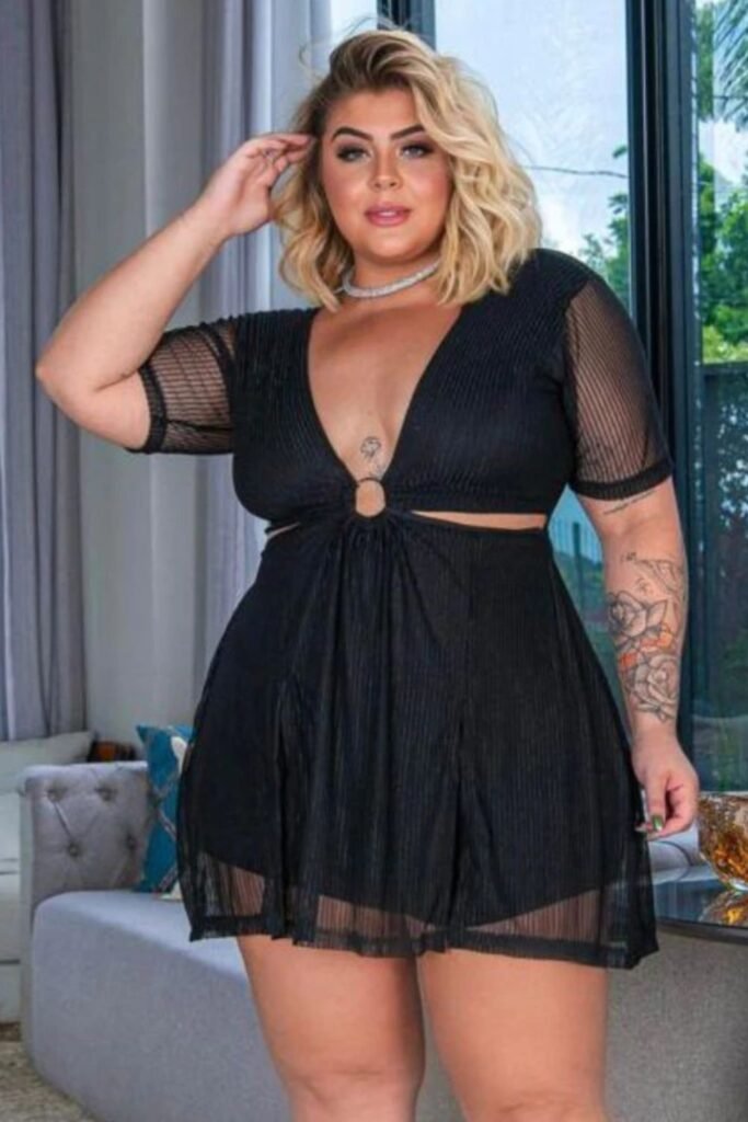 macaquinho plus size