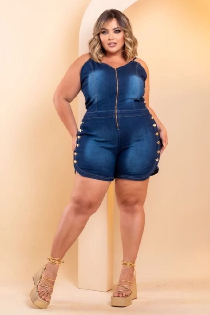 macaquinho plus size