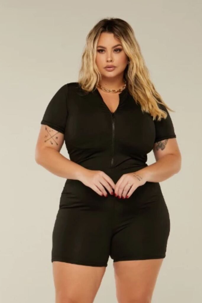 macaquinho plus size