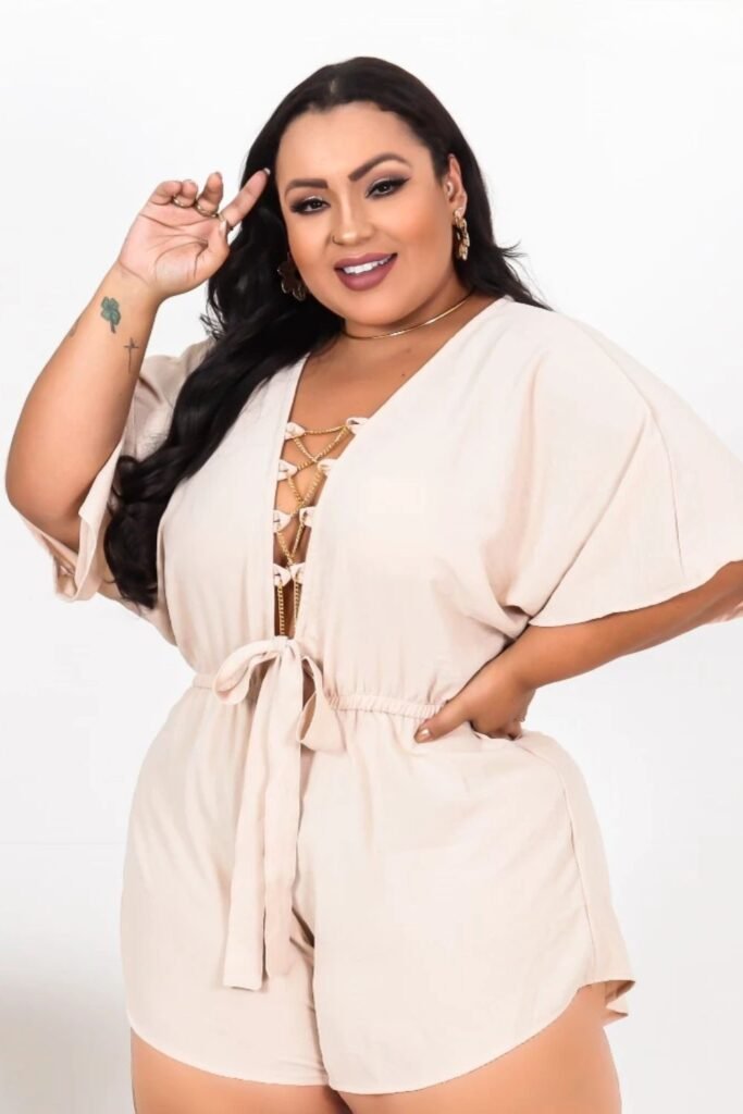 macaquinho plus size